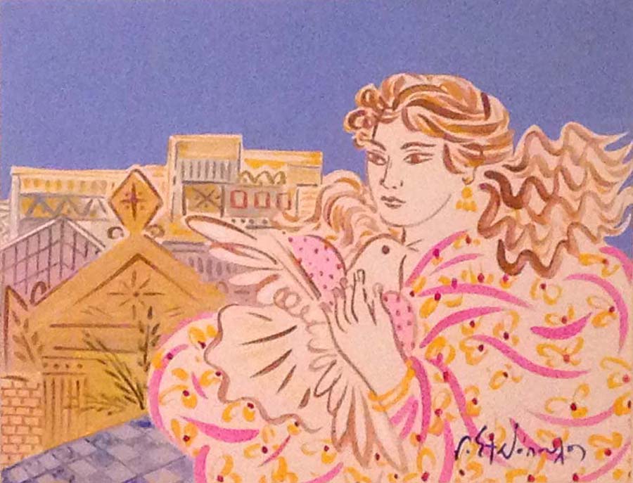 Κοπέλα πάνω στην πόλη