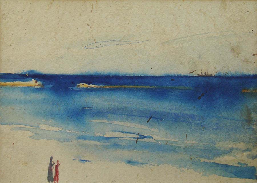 Figures on the seashore